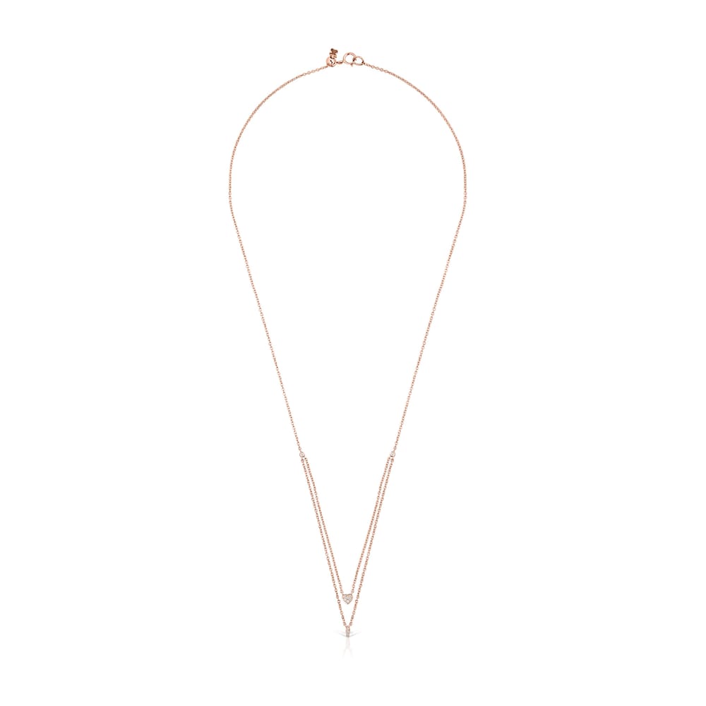Rose Gold TOUS Les Classiques Necklace with Diamonds 0,08ct image number 1