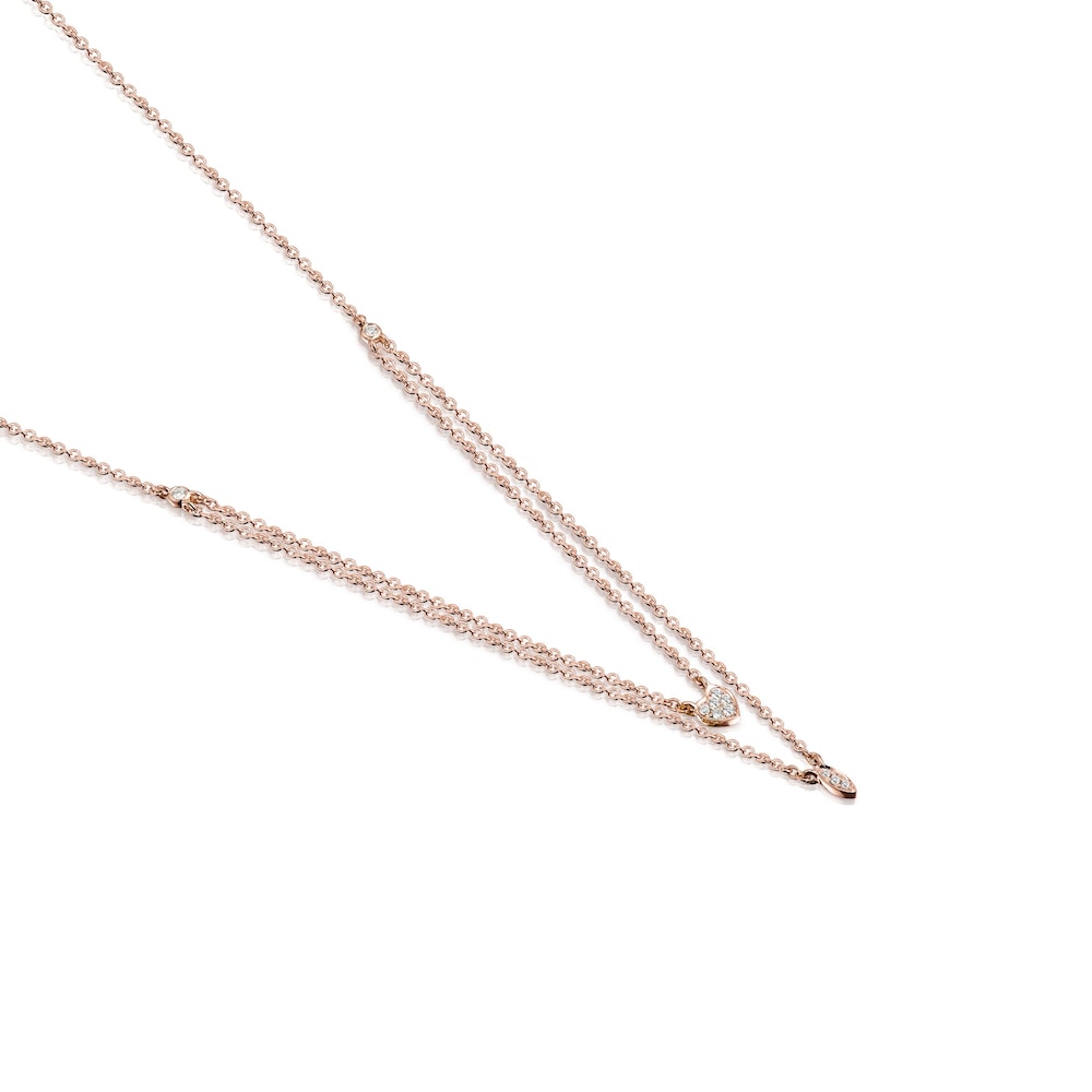 Rose Gold TOUS Les Classiques Necklace with Diamonds 0,08ct image number 2