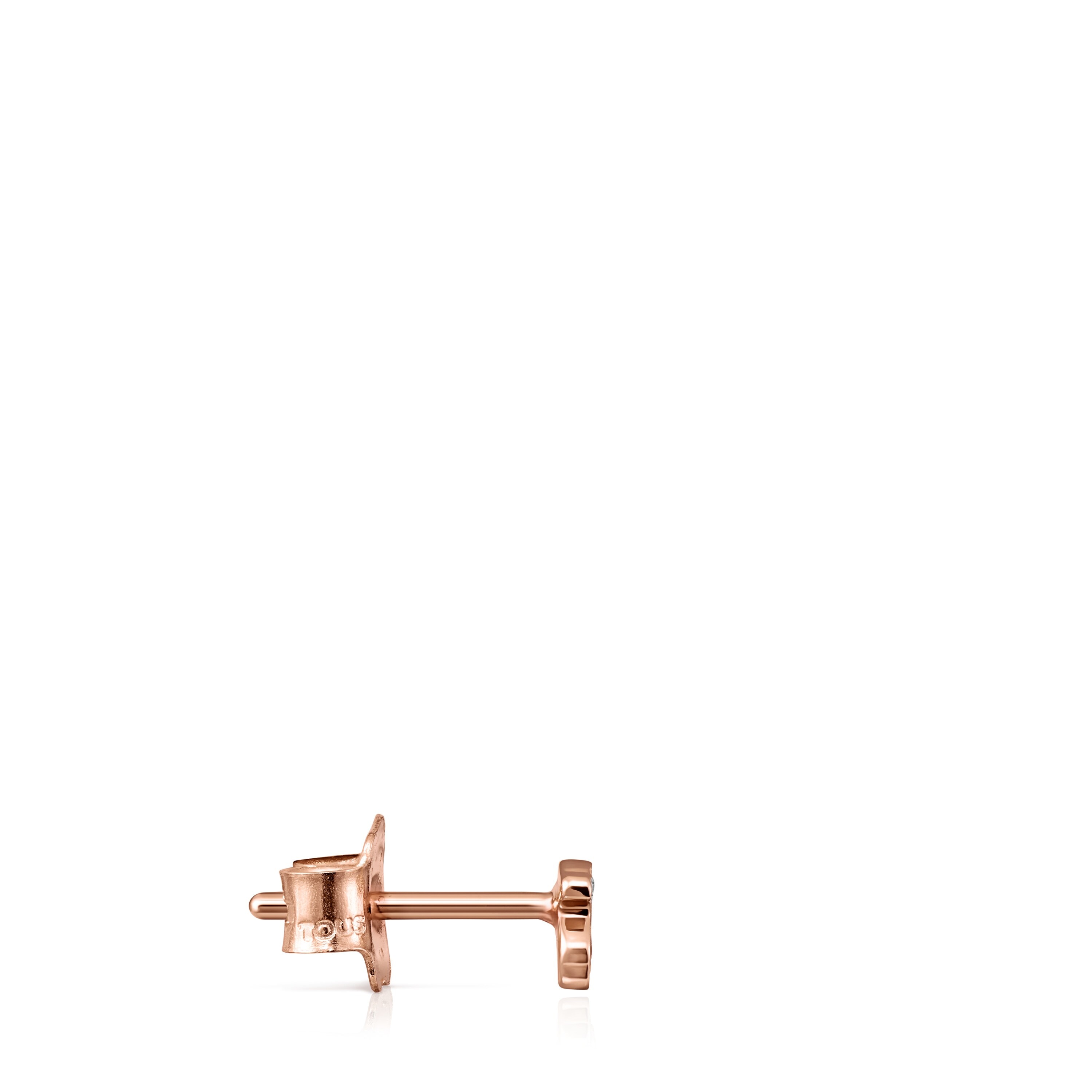 Rose Gold Les Classiques bear Earring with Diamonds