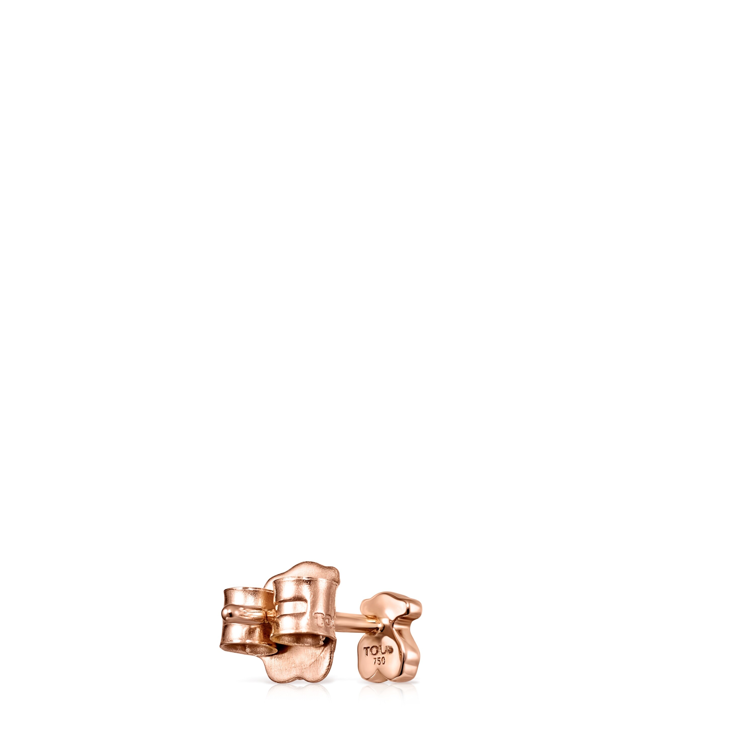 Rose Gold Les Classiques bear Earring with Diamonds