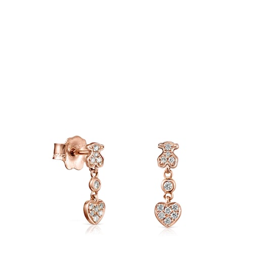 Kolczyki z r&oacute;żowego złota z diamentami Les Classiques