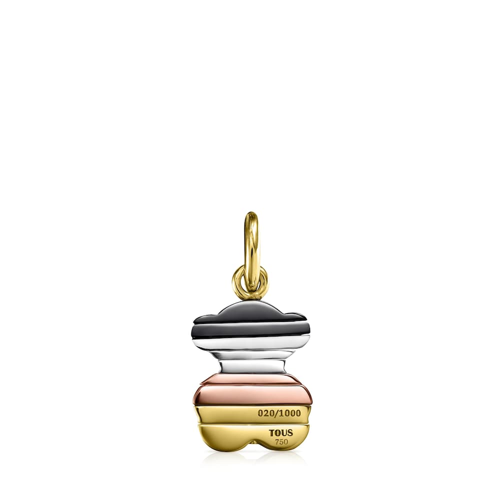 Small Swing Pendant in 18K Solid Gold and Diamonds - Limited Edition