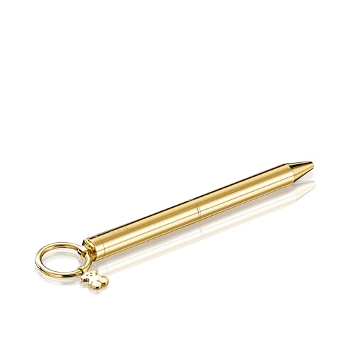 Kugelschreiber Hold aus goldenem IP-Stahl