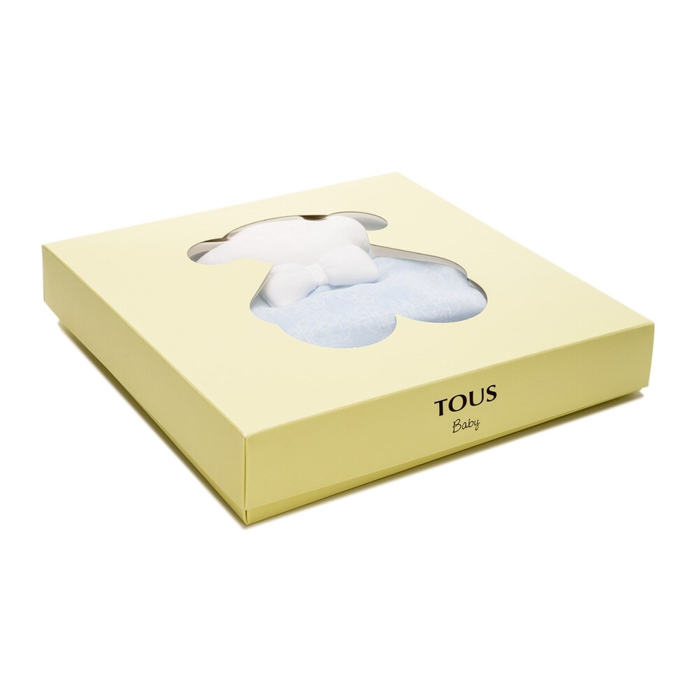 Set de muselina y dou-dou Mossaic Azul Celeste