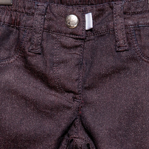 Calças justas glitter Pant Grená