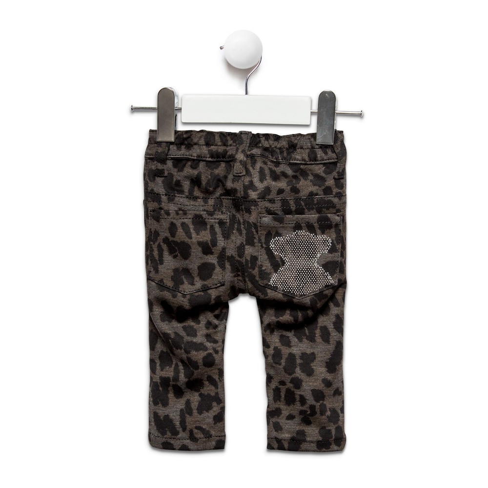 Cal&ccedil;as justas Animal Print Pant Preto