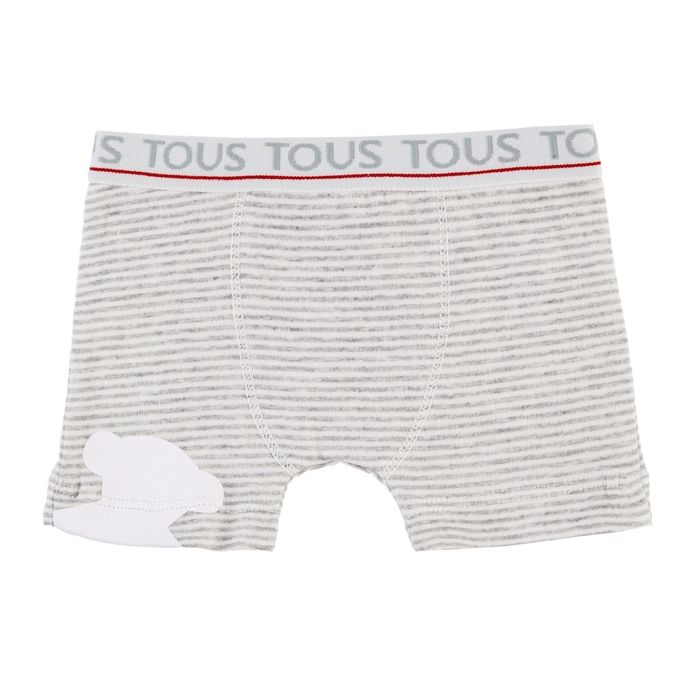 Set slip B&oacute;xer rayados Party Azul Celeste