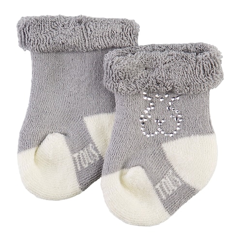 Conjunto de peúgas Urso strass Sweet Socks Cinzento