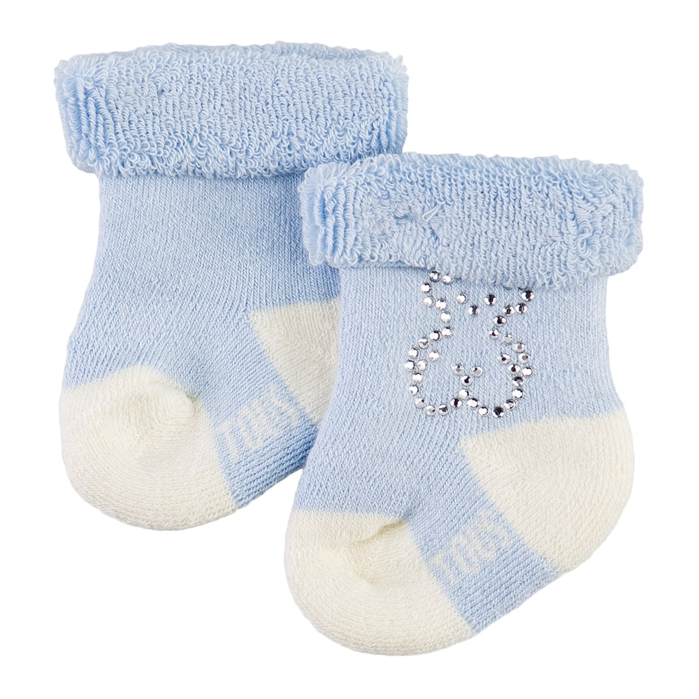 Sweet Socks Strass bear socks set in sky blue