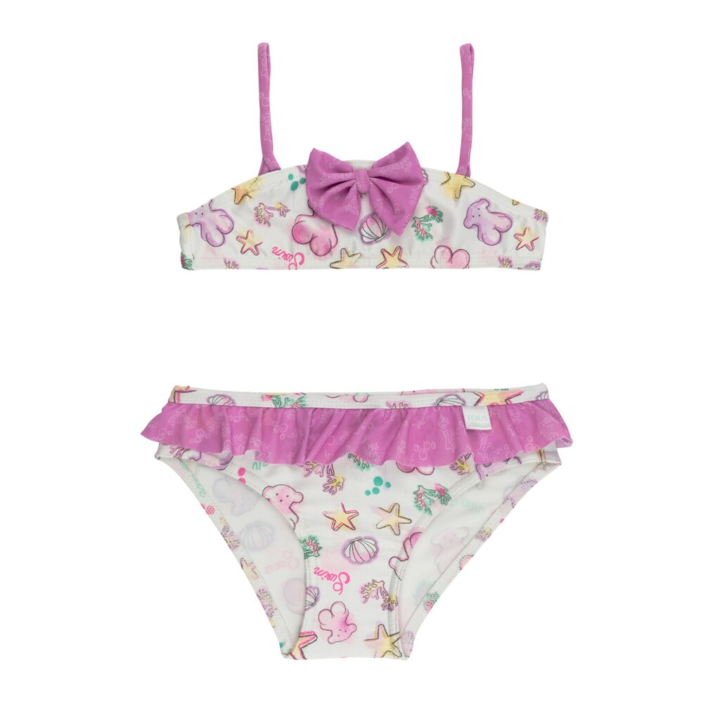 Bikini con lazo y volante Acua Rosa