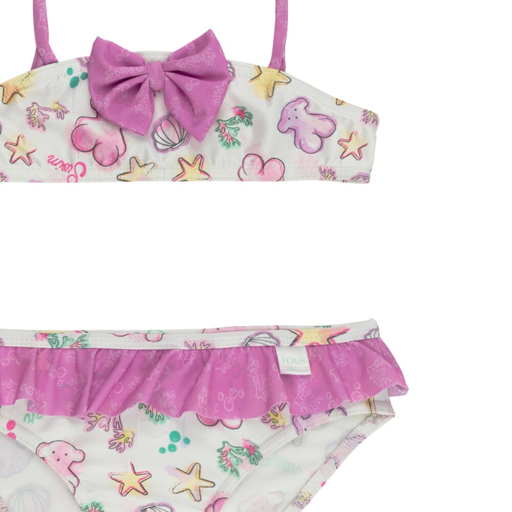 Bikini con lazo y volante Acua Rosa