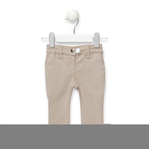 Cal&ccedil;as apertadas menina Pant bege