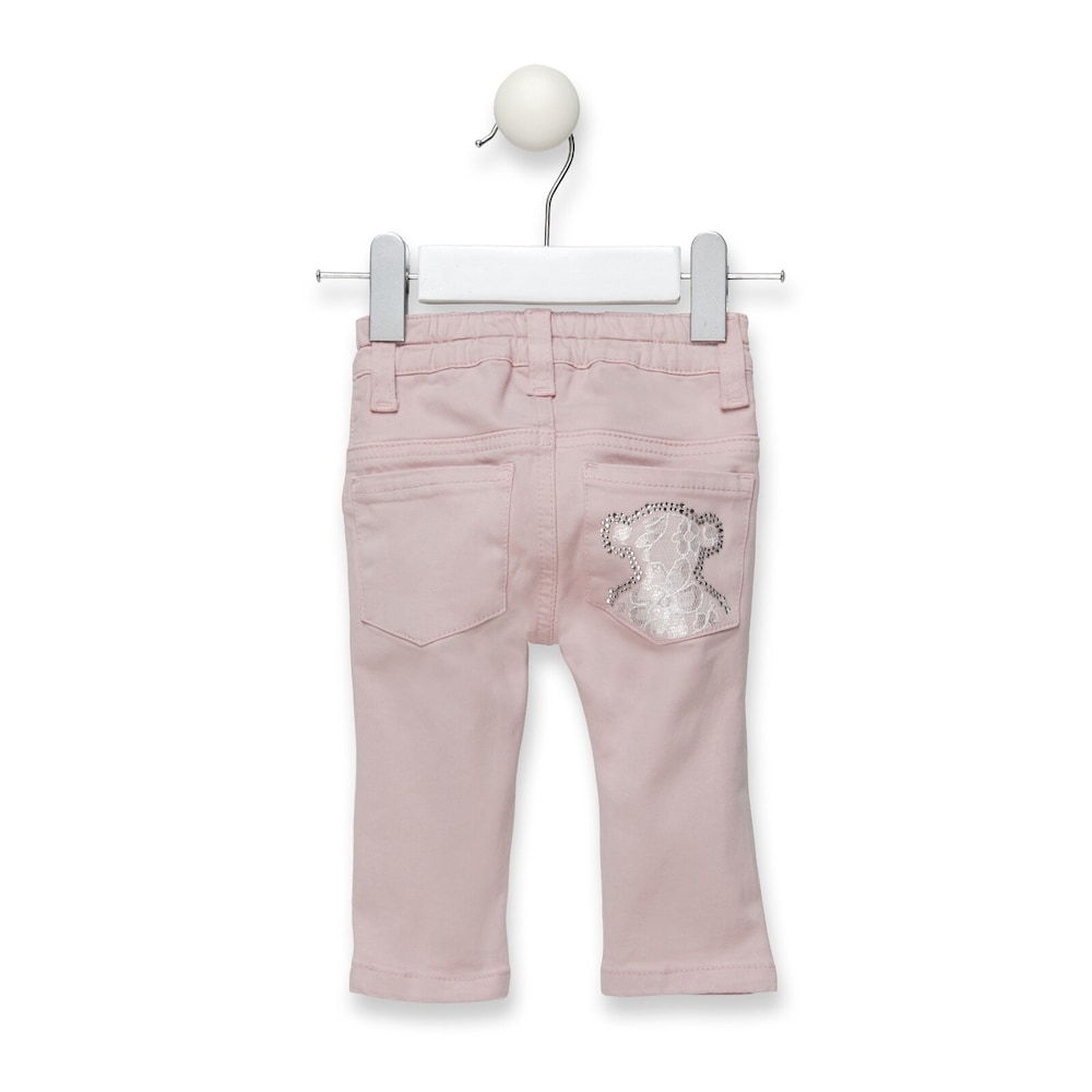 Cal&ccedil;as apertadas menina Pant cor-de-rosa