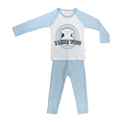 Pijama Party Azul Celeste