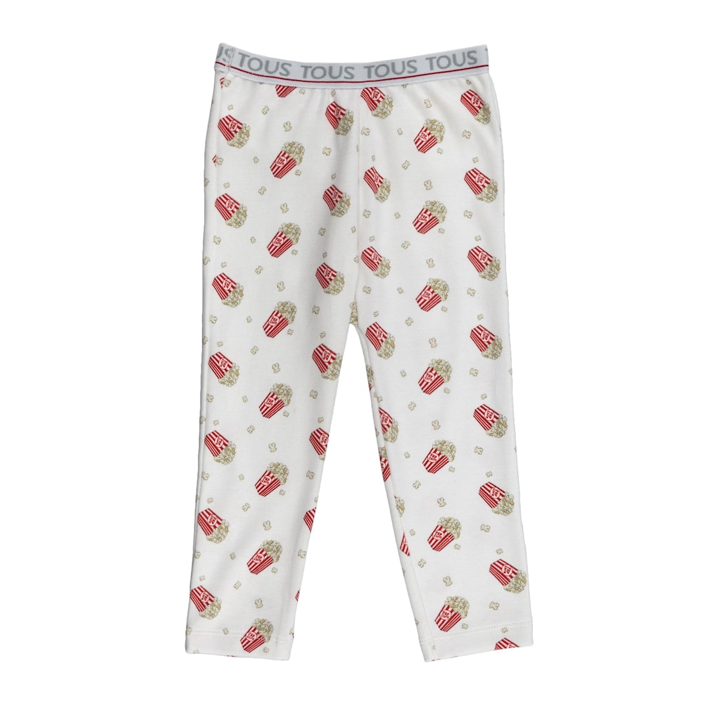 Pijama Party Pop Corn  azul celeste