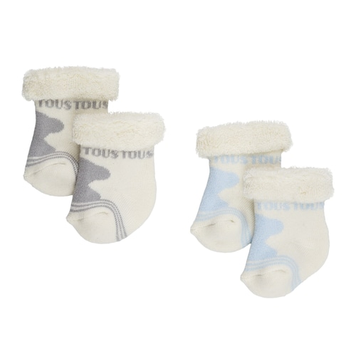 Set de calcetines oso Sweet Socks Azul Celeste