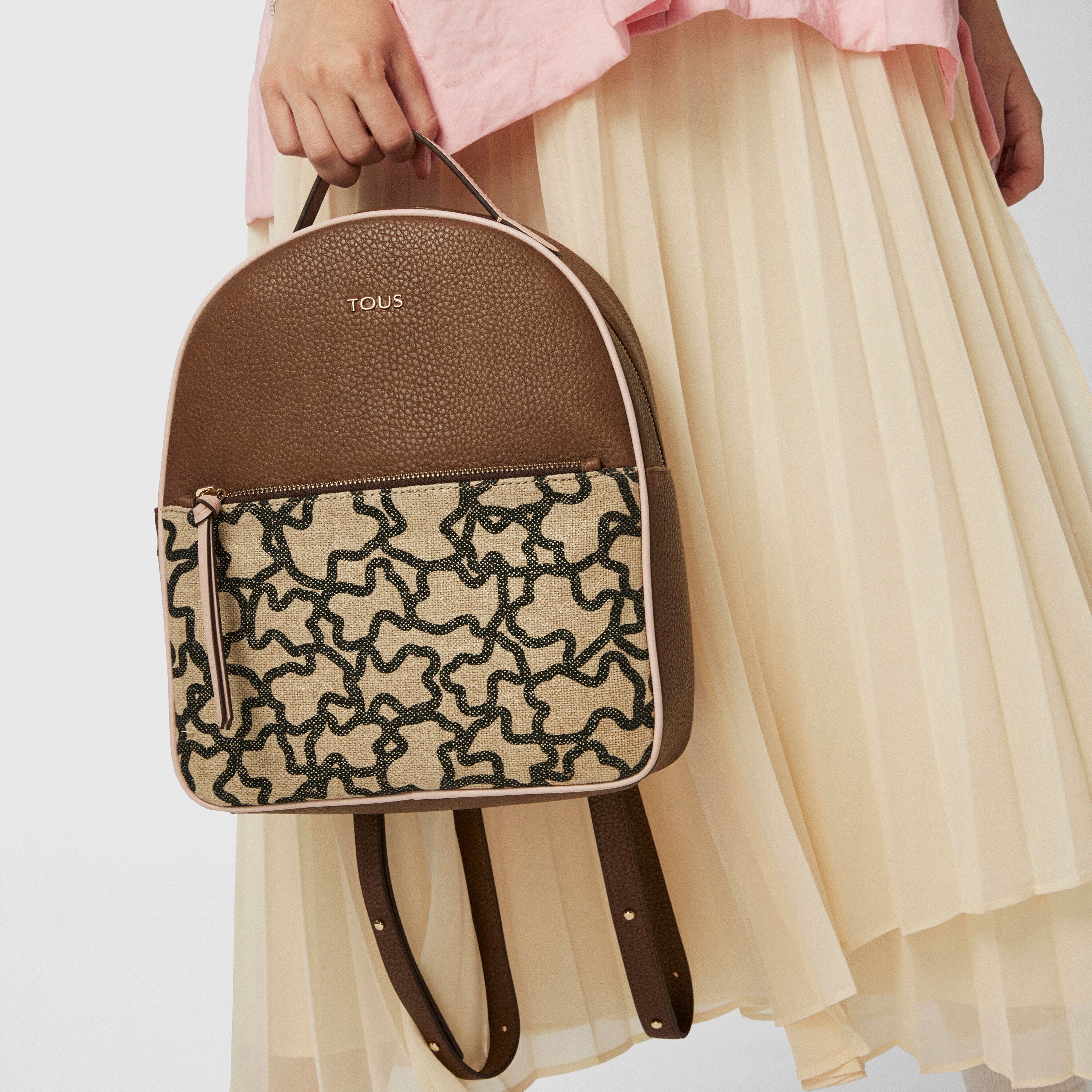 ★TOUT Y EST★ Ellaback Medium Rose Brown LB23BG011FRB Medium brown-pink Elice New Backpack | TOUS