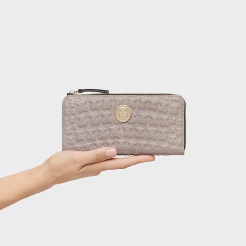 Medium taupe colored Leather Sherton Wallet