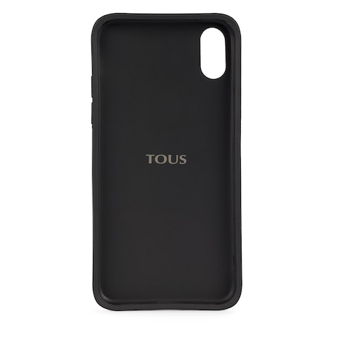 Funda de móvil iPhone X Kaos en color negro-camel