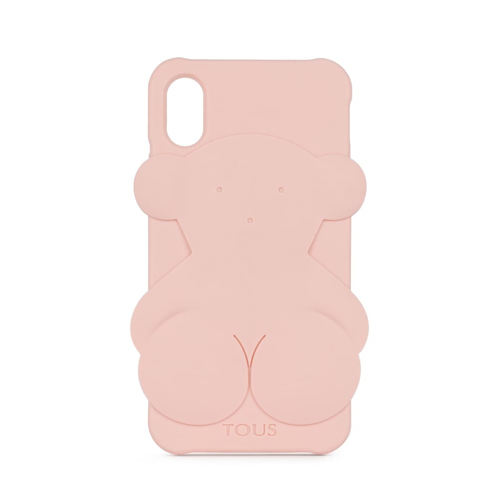 Funda de móvil iPhone X Rubber Bear en color rosa  image number 0