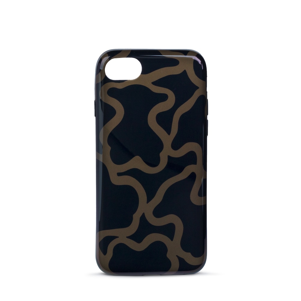 Funda iPhone 6/7/8 Kaos negro-camel image number 0
