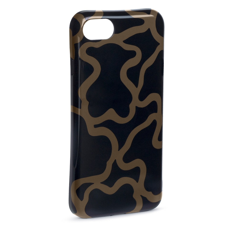 Funda iPhone 6/7/8 Kaos negro-camel