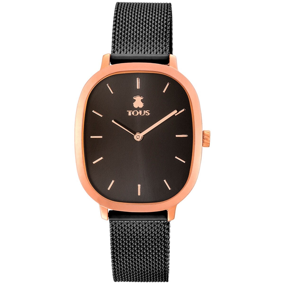 Tous - Reloj Analógico Heritage De Acero Ip Rosado/Ip Negro - U