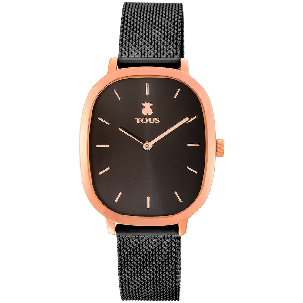 Rose IP-Black IP Steel Heritage Watch image number 0
