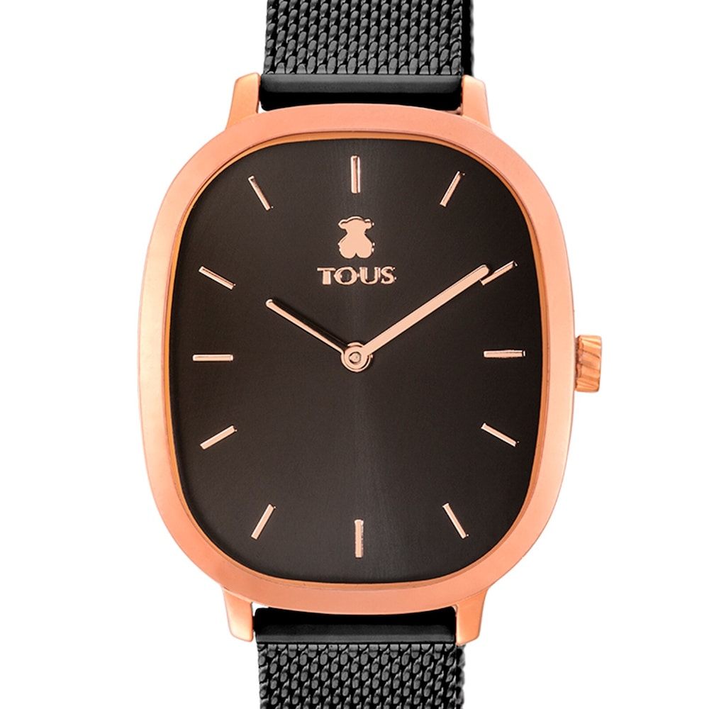 Rose IP-Black IP Steel Heritage Watch image number 2