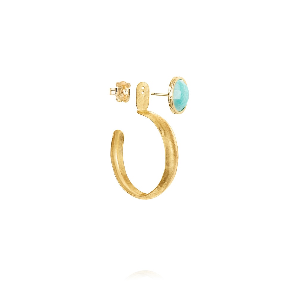 Small Colombian Vermeil Silver Earrings image number 3