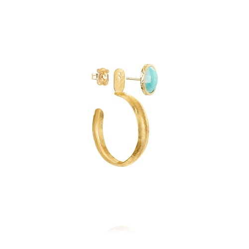 Small Colombian Vermeil Silver Earrings