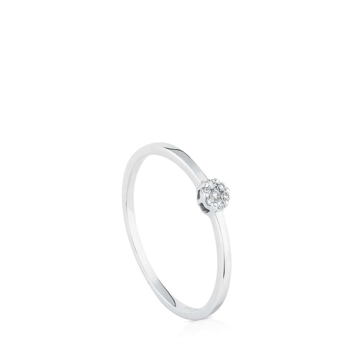 Tous - Anillo De Oro Blanco Con Diamantes Tous Diamonds Talla 12