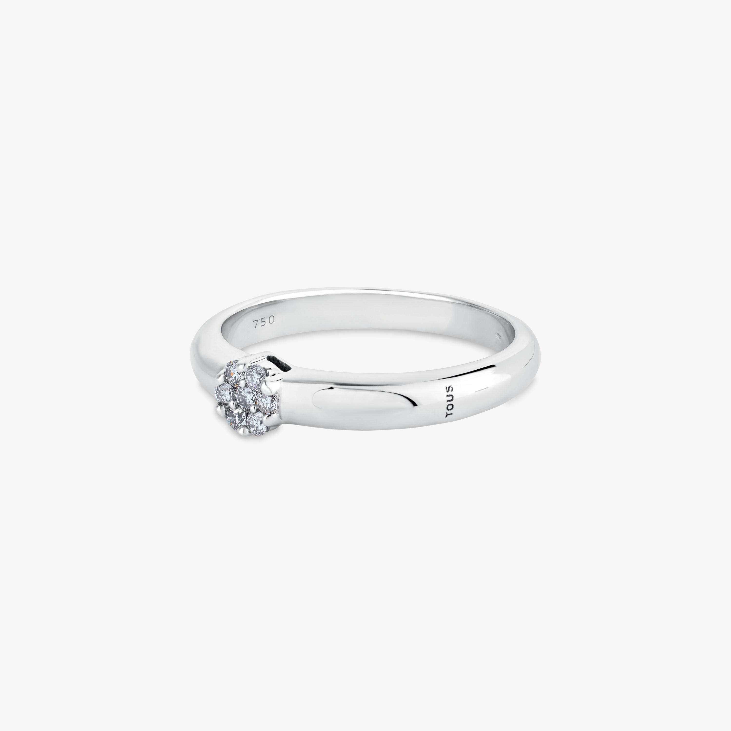 18K white gold TOUS Diamond Ring with
