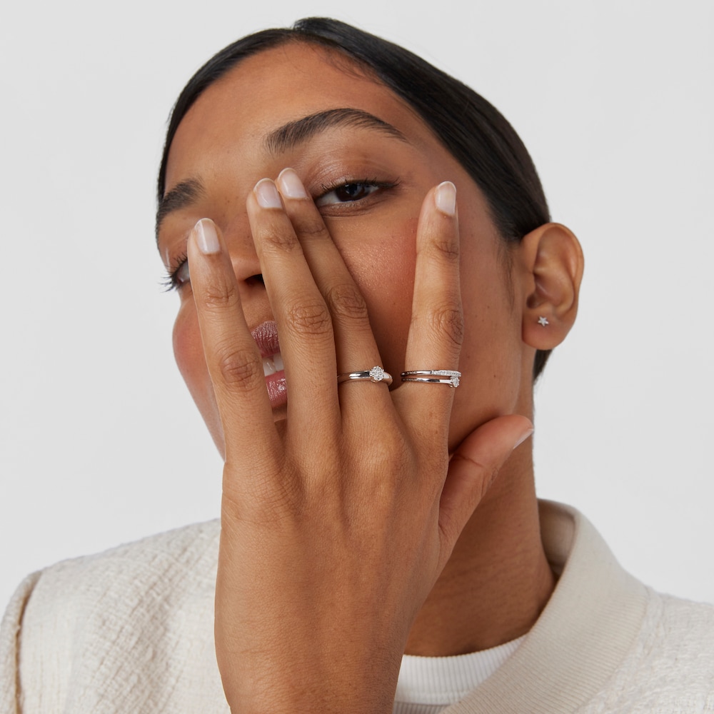 Pierścionek Tous Diamonds z białego złota z diamentami