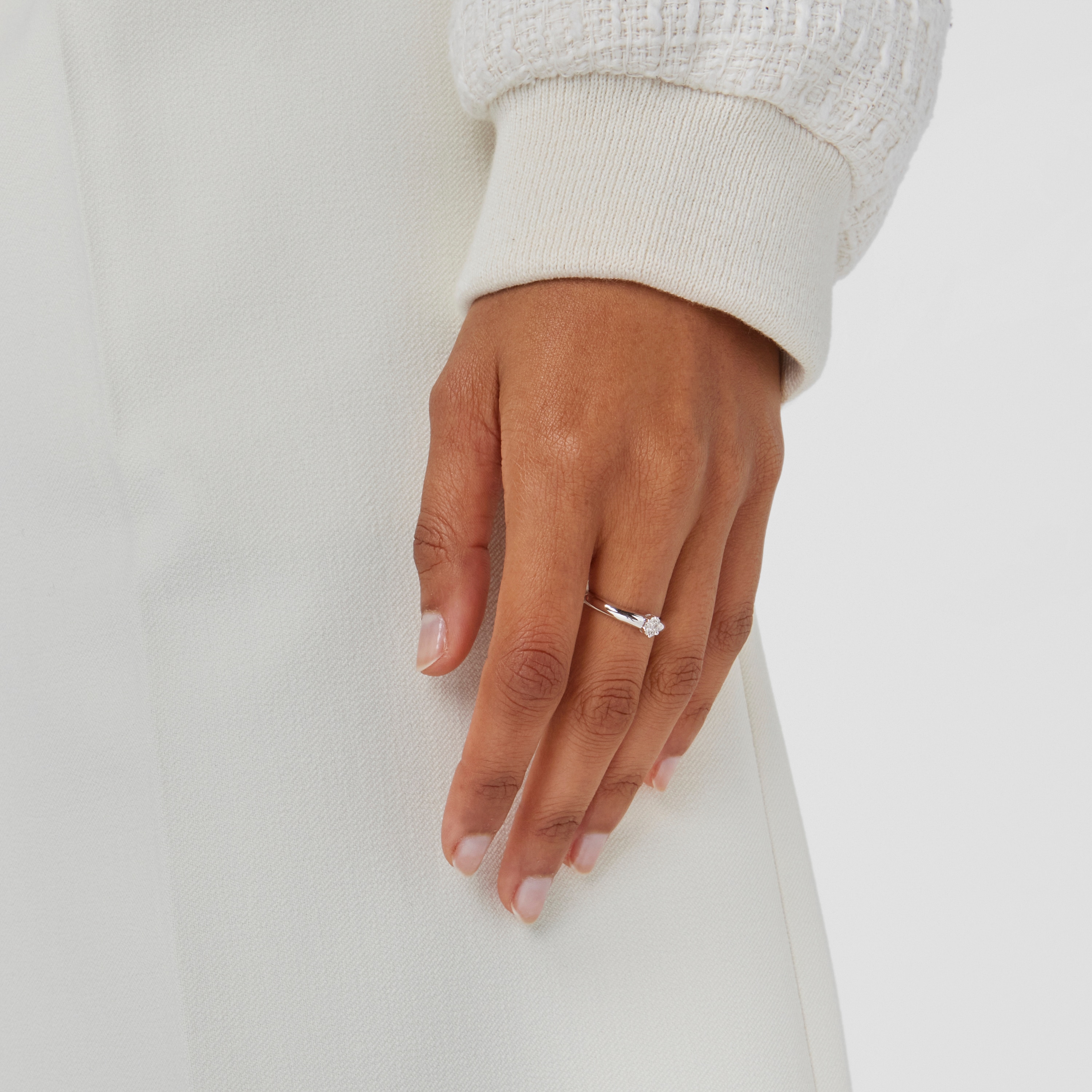 White Gold TOUS Diamond Ring with