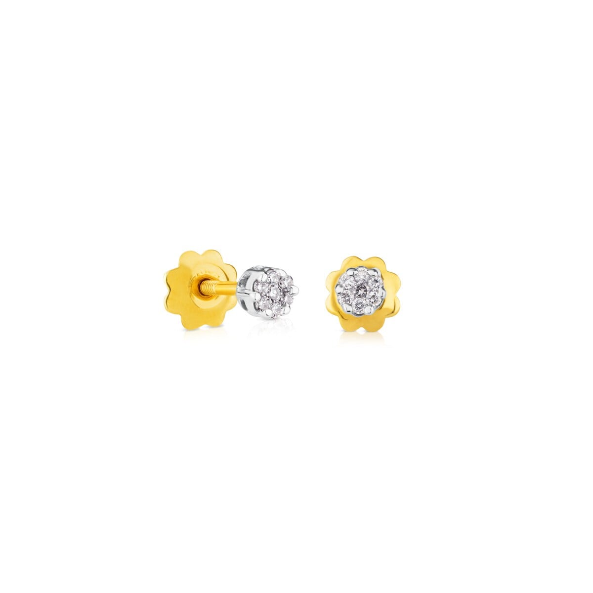 Gold TOUS Diamonds Earrings 0,08ct