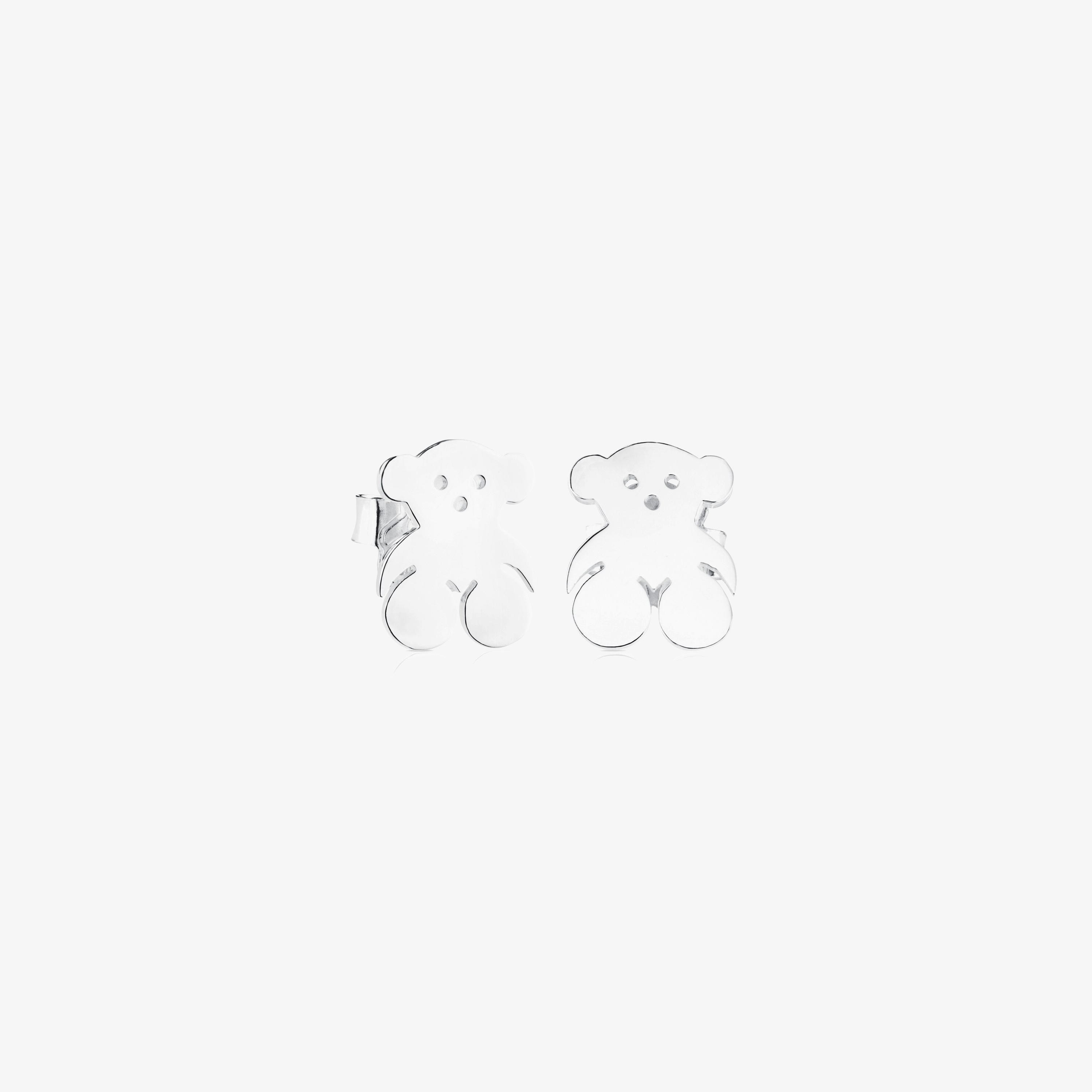 Silver TOUS Bear Earrings 1cm