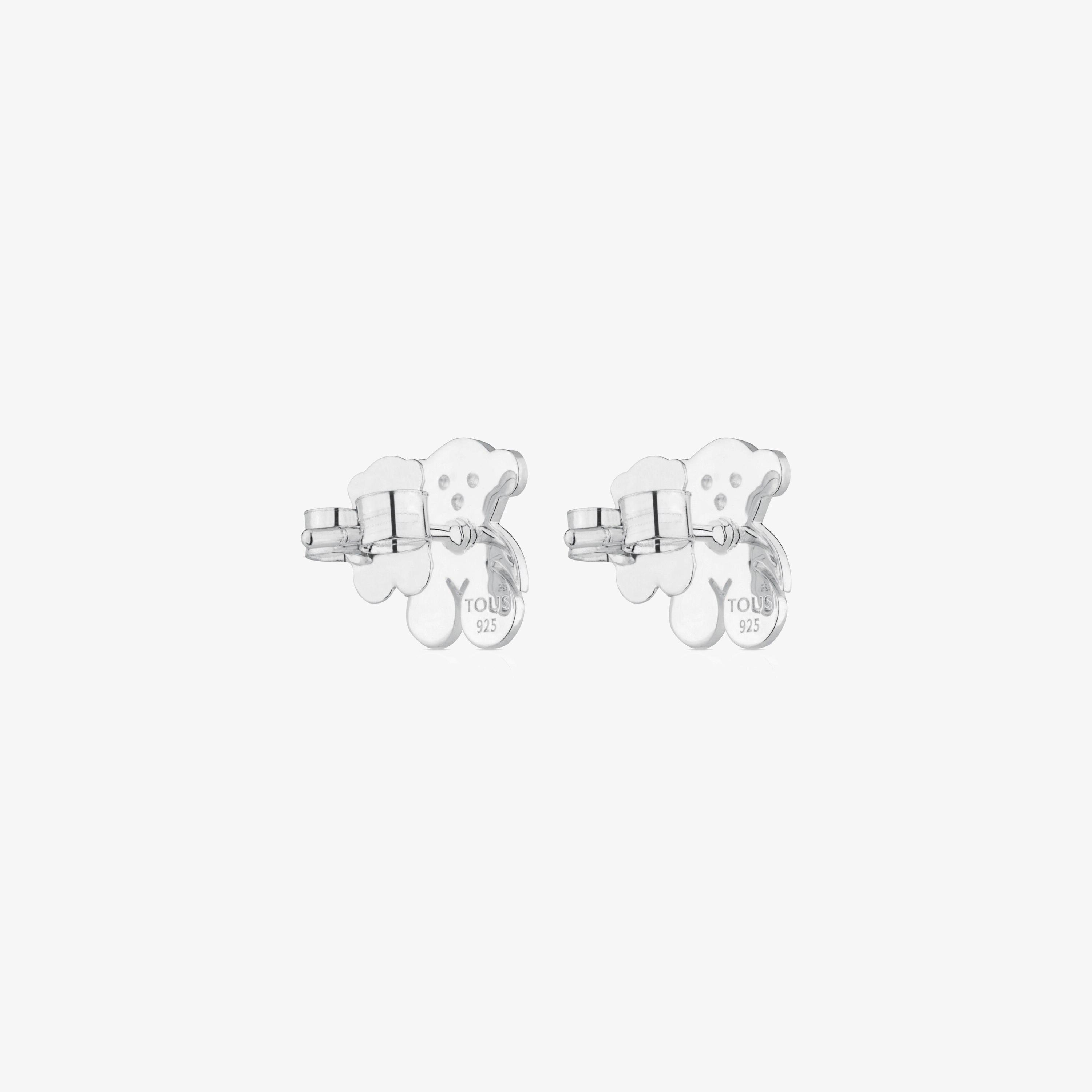 Silver TOUS Bear Earrings 1cm