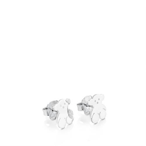 Silver TOUS Bear Earrings 1cm