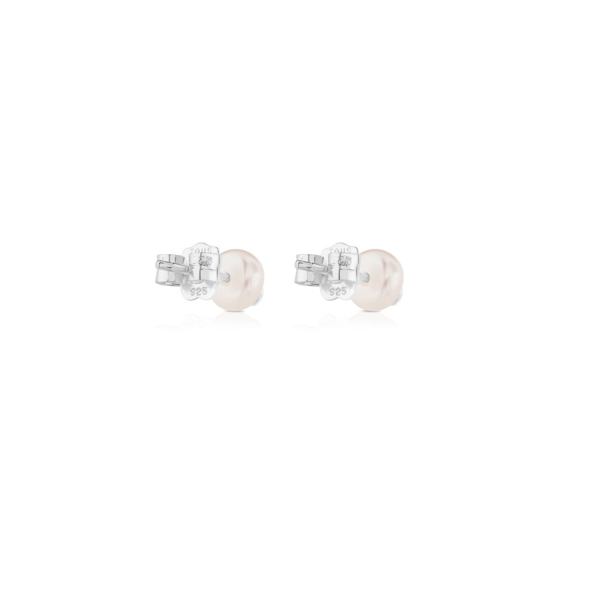 Silver TOUS Bear Earrings with pearls