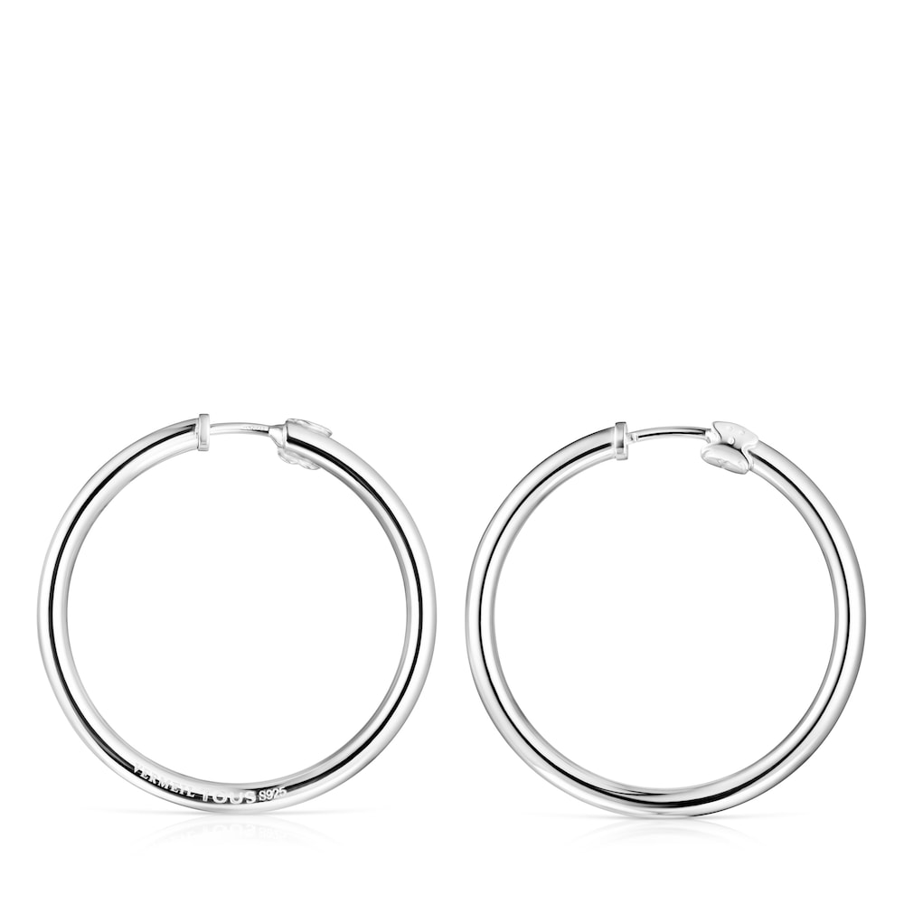 Brincos grandes TOUS Basics em Prata