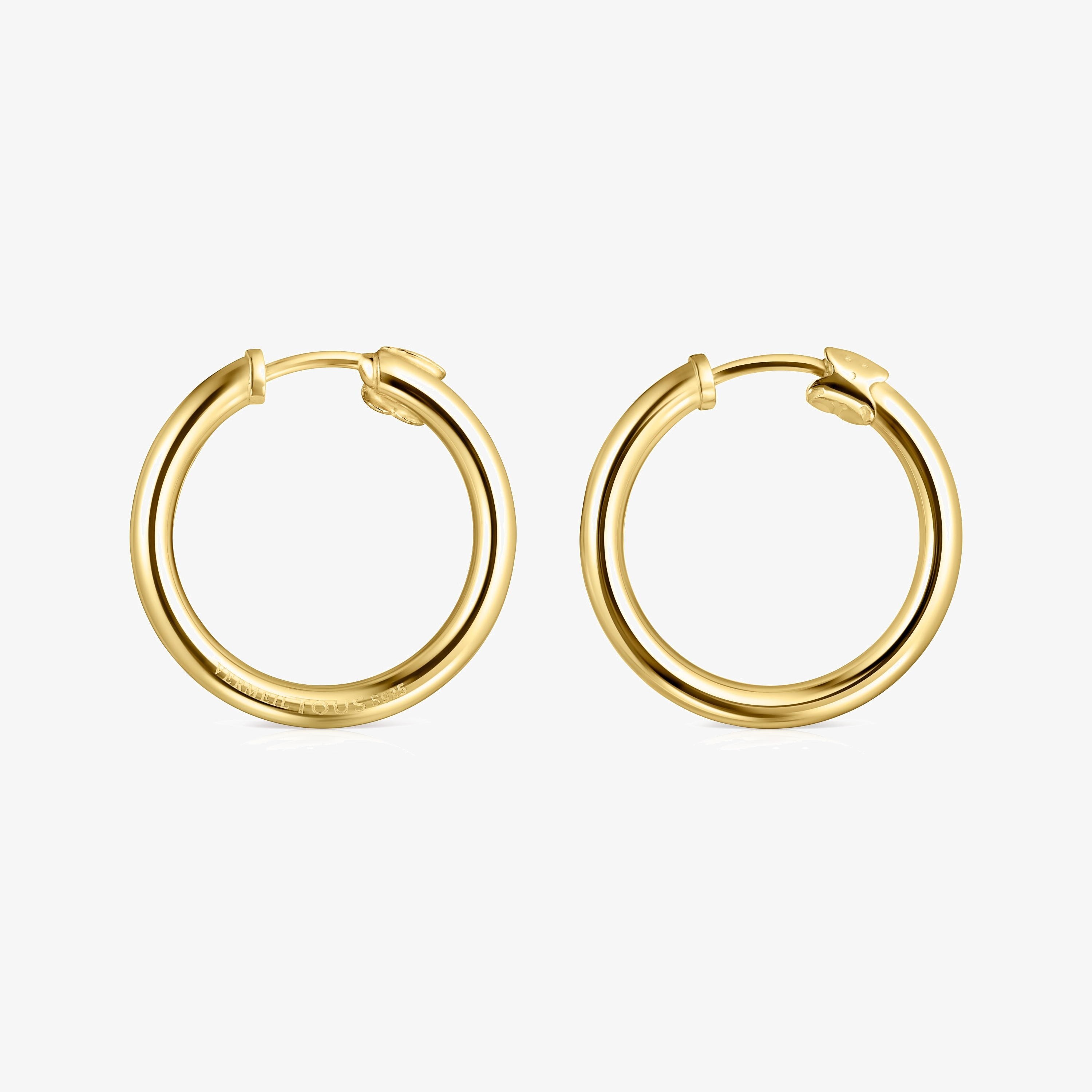 TOUS Basics small Earrings in 18K gold vermeil