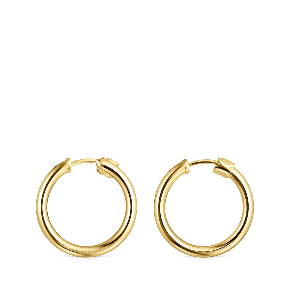 TOUS Basics small Earrings in Silver Vermeil