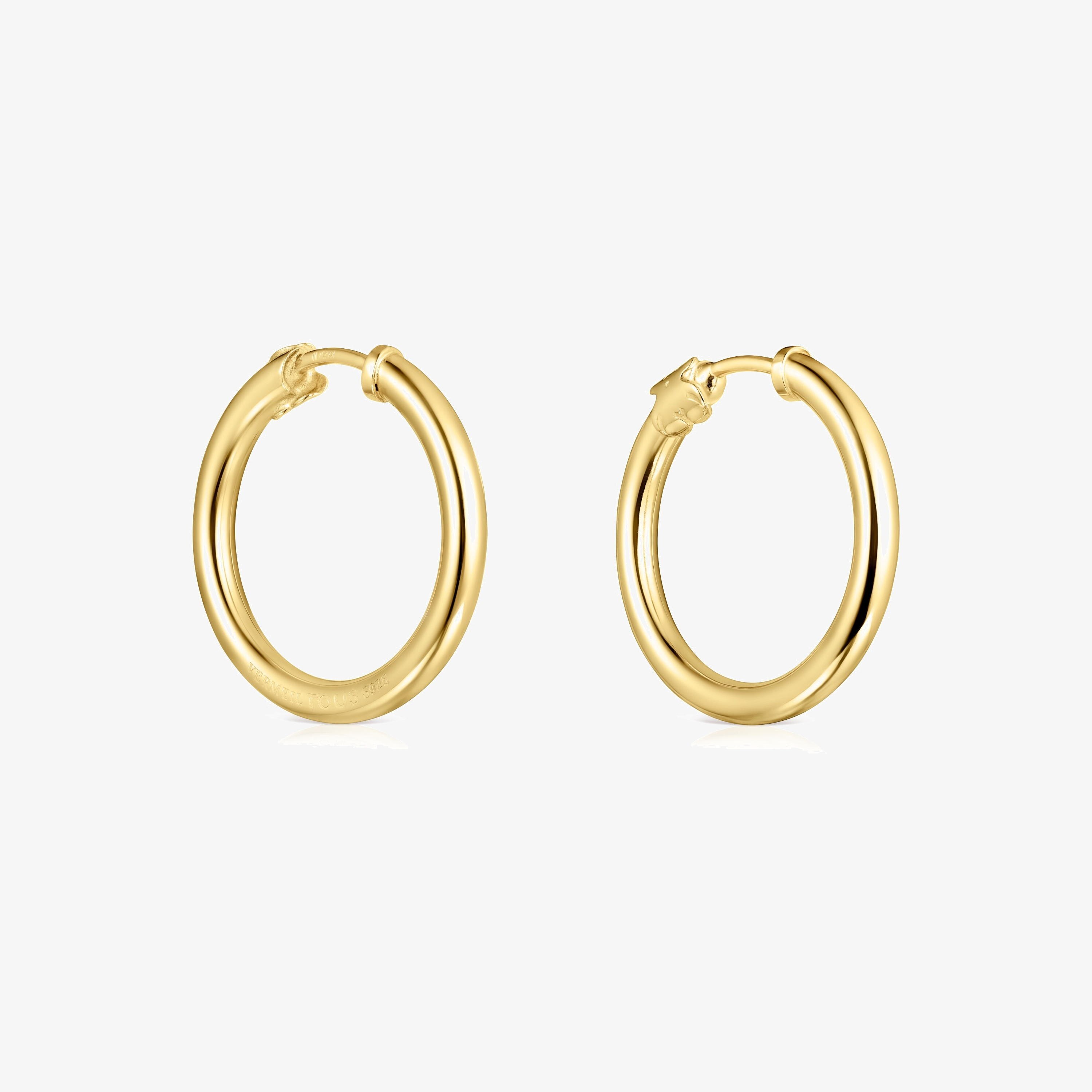 TOUS Basics small Earrings in 18K gold vermeil