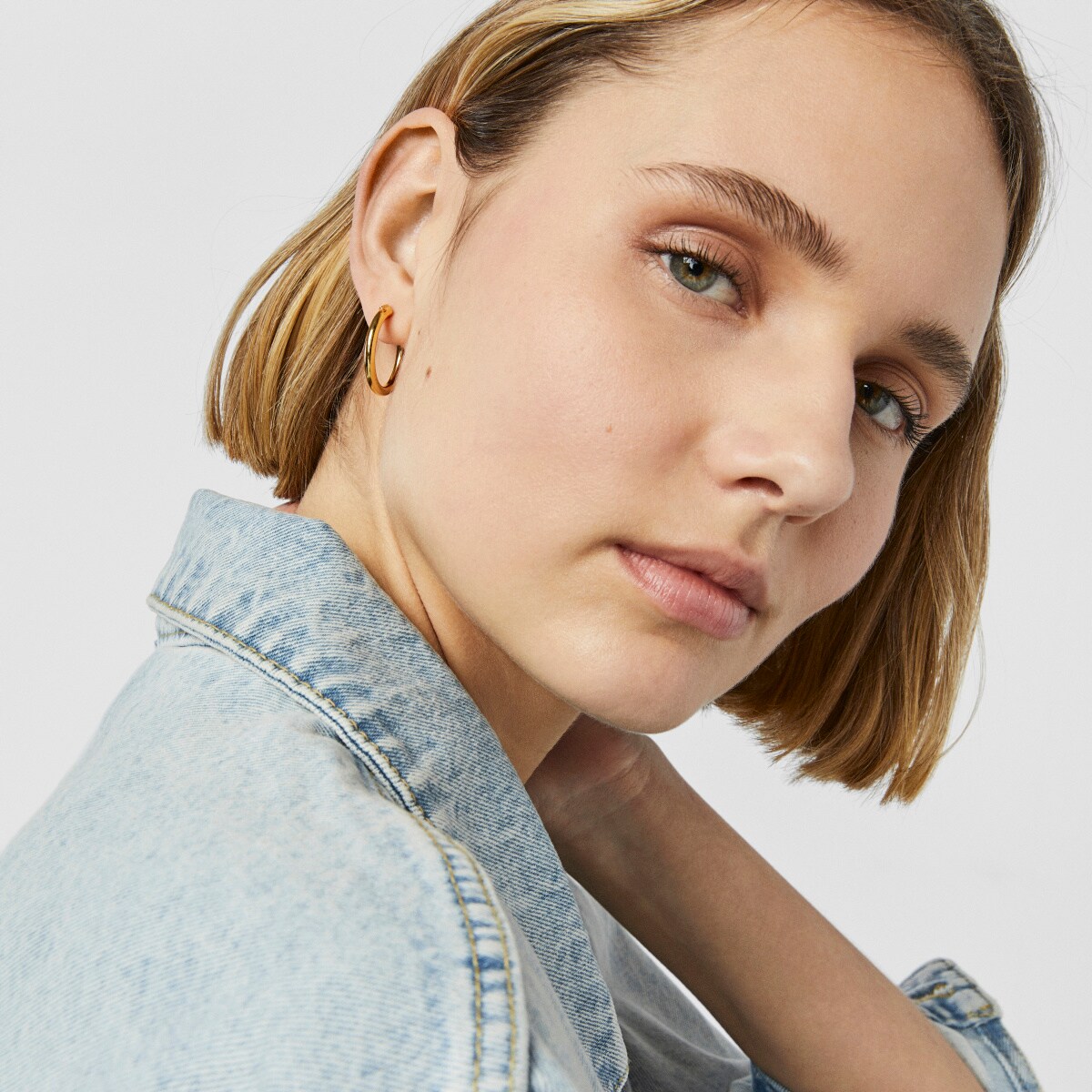 TOUS Basics small Earrings in Silver Vermeil