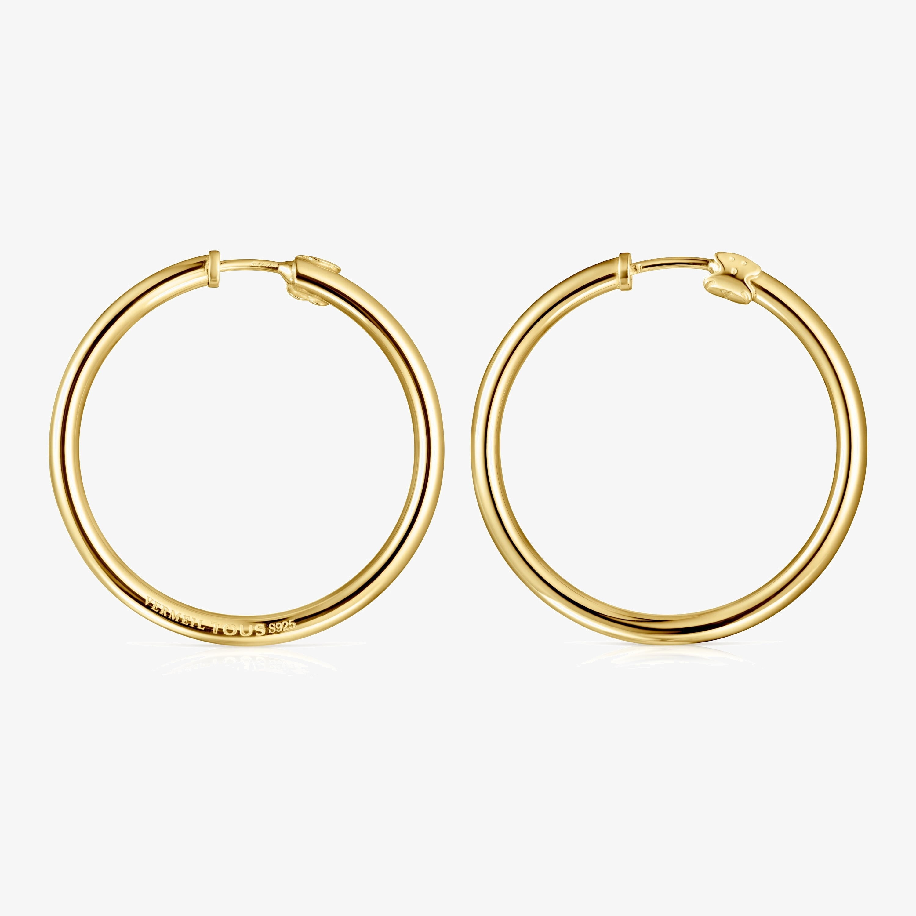 TOUS Basics large Earrings in 18K gold vermeil