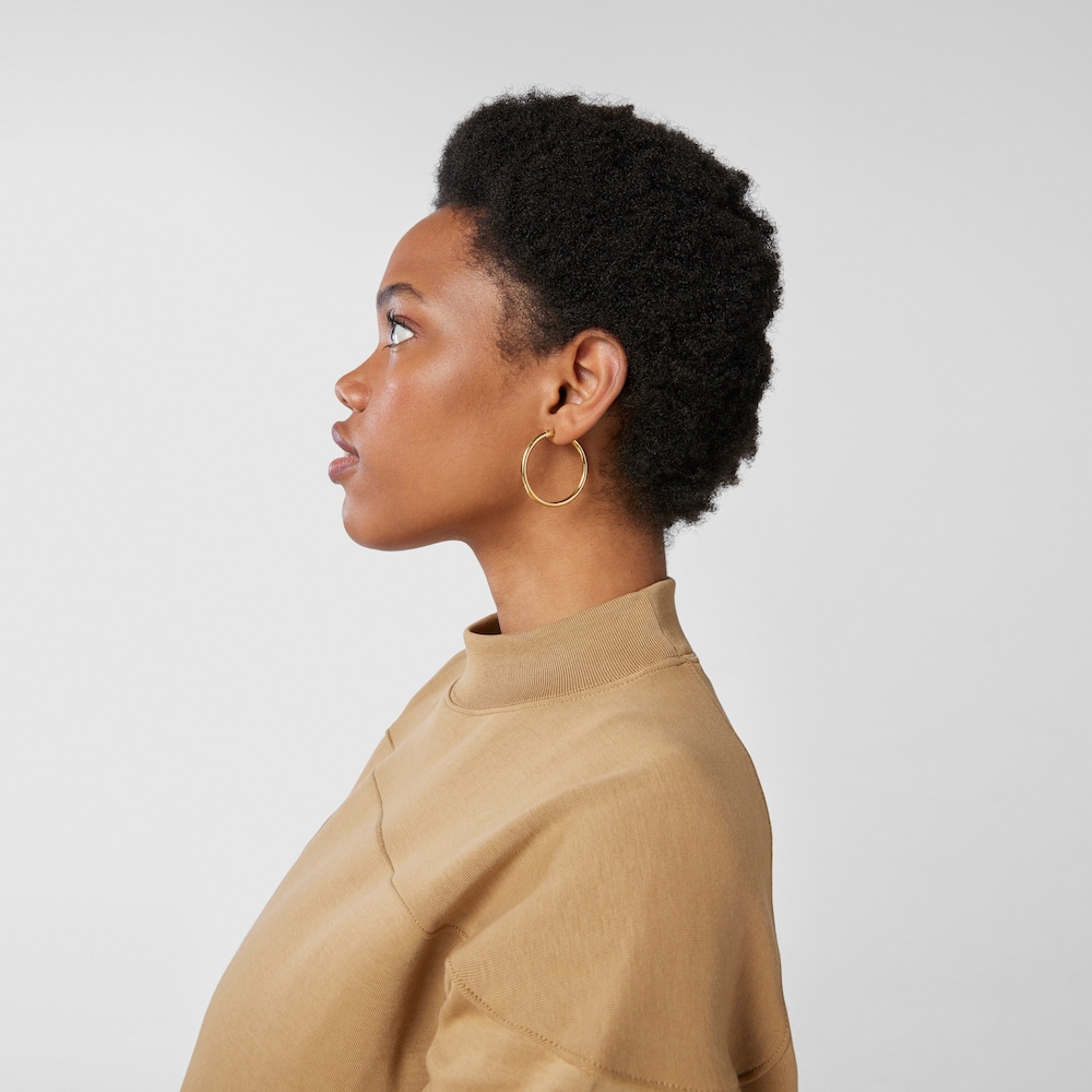 TOUS Basics large Earrings in Silver Vermeil