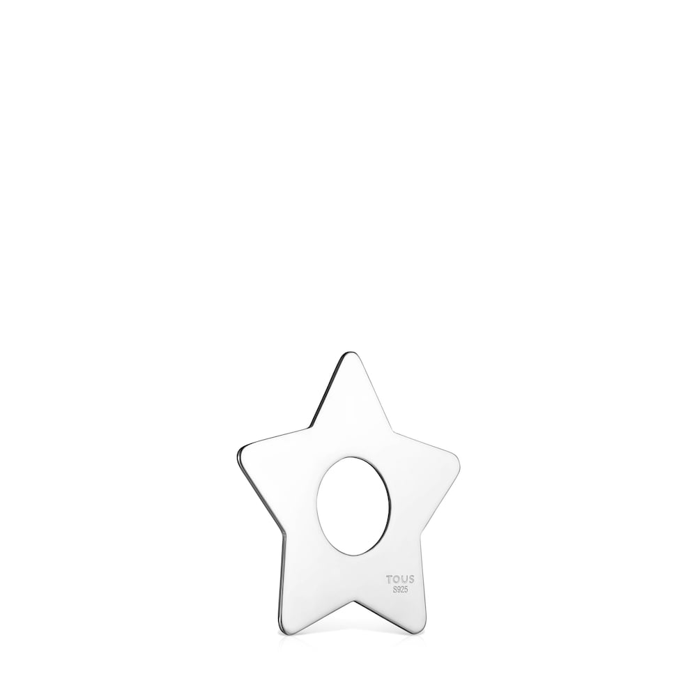 Colgante peque&ntilde;o Hold Metal estrella de Plata