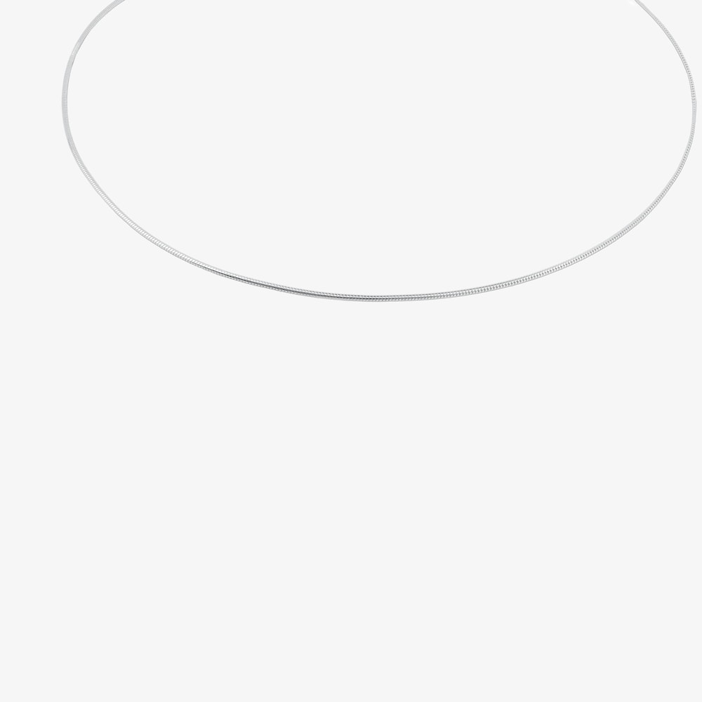 Gargantilla cord&oacute;n de plata, 40 cm Chain