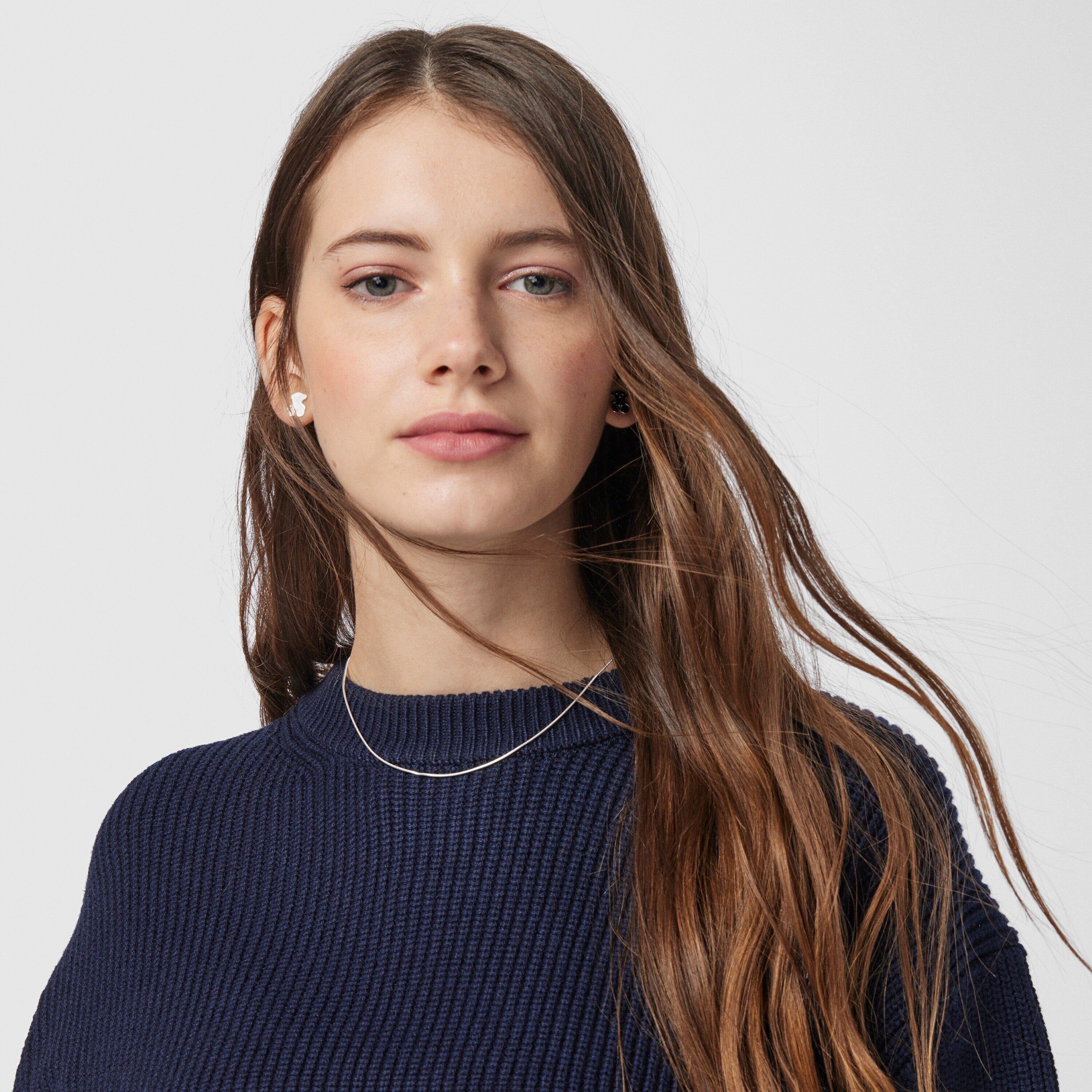 Silver TOUS Chain Choker 40cm.